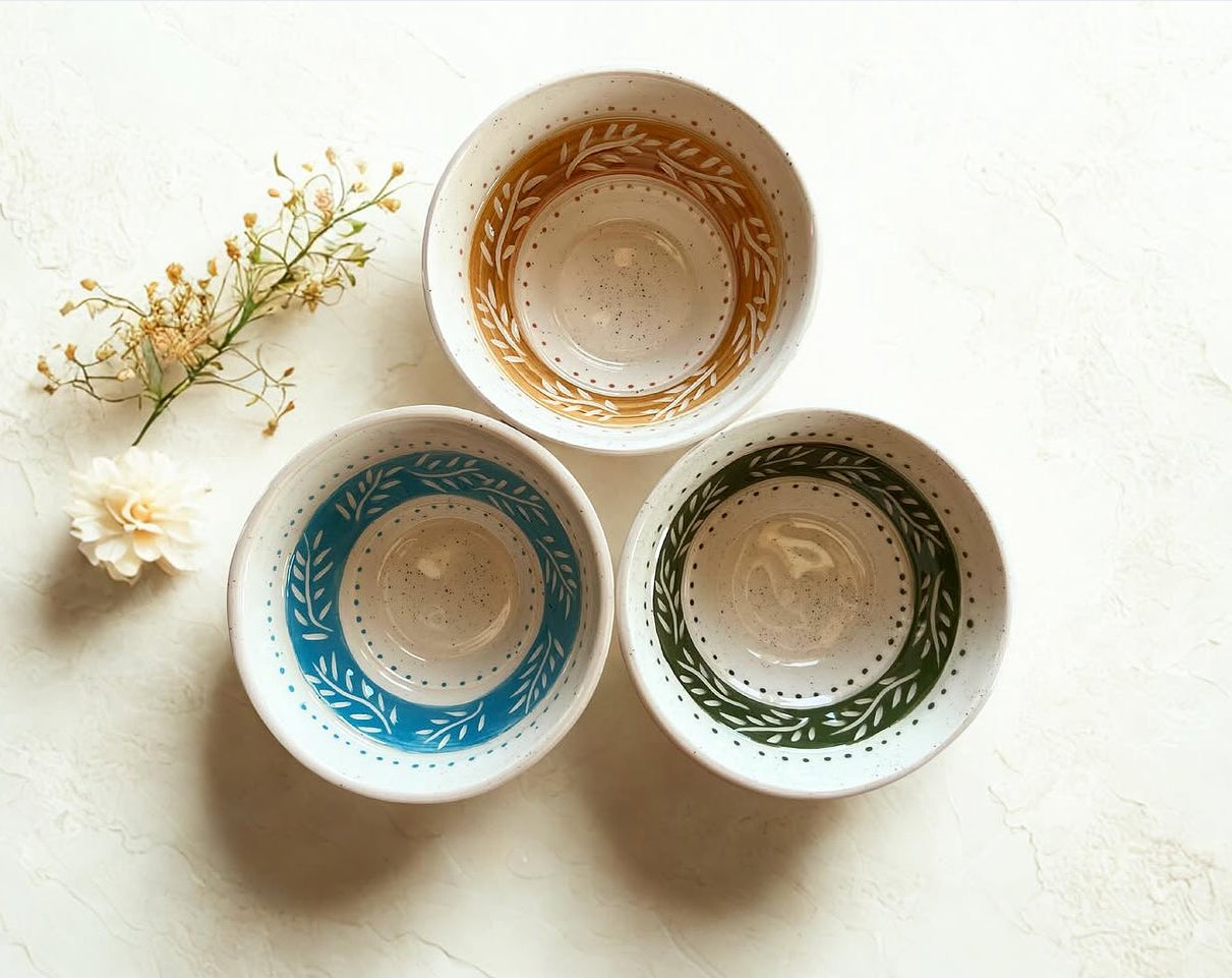 Zeytin Dalı Kase | Olive Branch Bowl | Handmade Ceramic Bowl