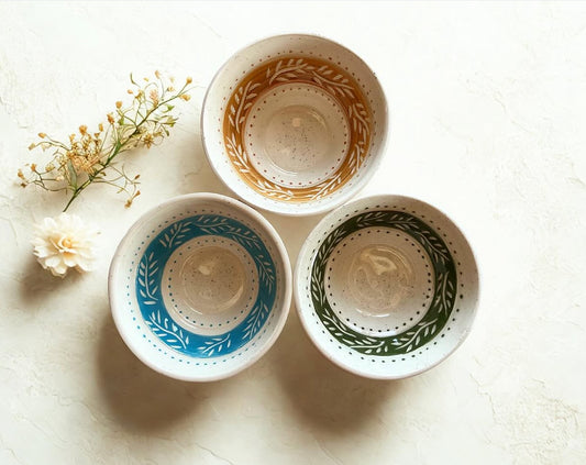 Zeytin Dalı Kase | Olive Branch Bowl | Handmade Ceramic Bowl