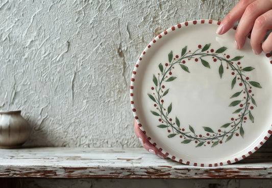 Winter Berry | El yapımı Seramik Tabak | Hanmade Ceramic Plate
